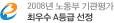 2008년노동부기관평가최우수,A등급선정