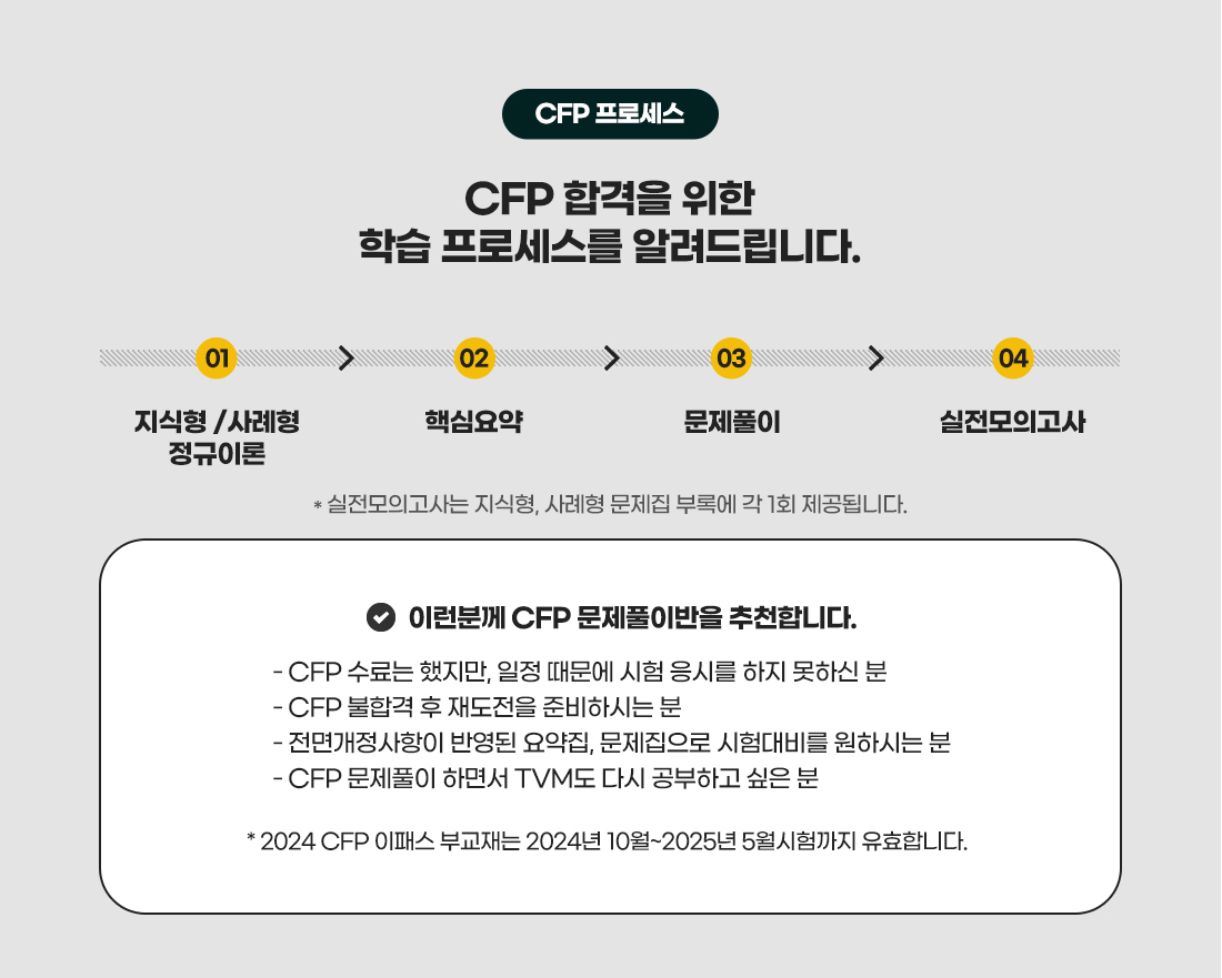 CFP 단기속성 문제풀이반