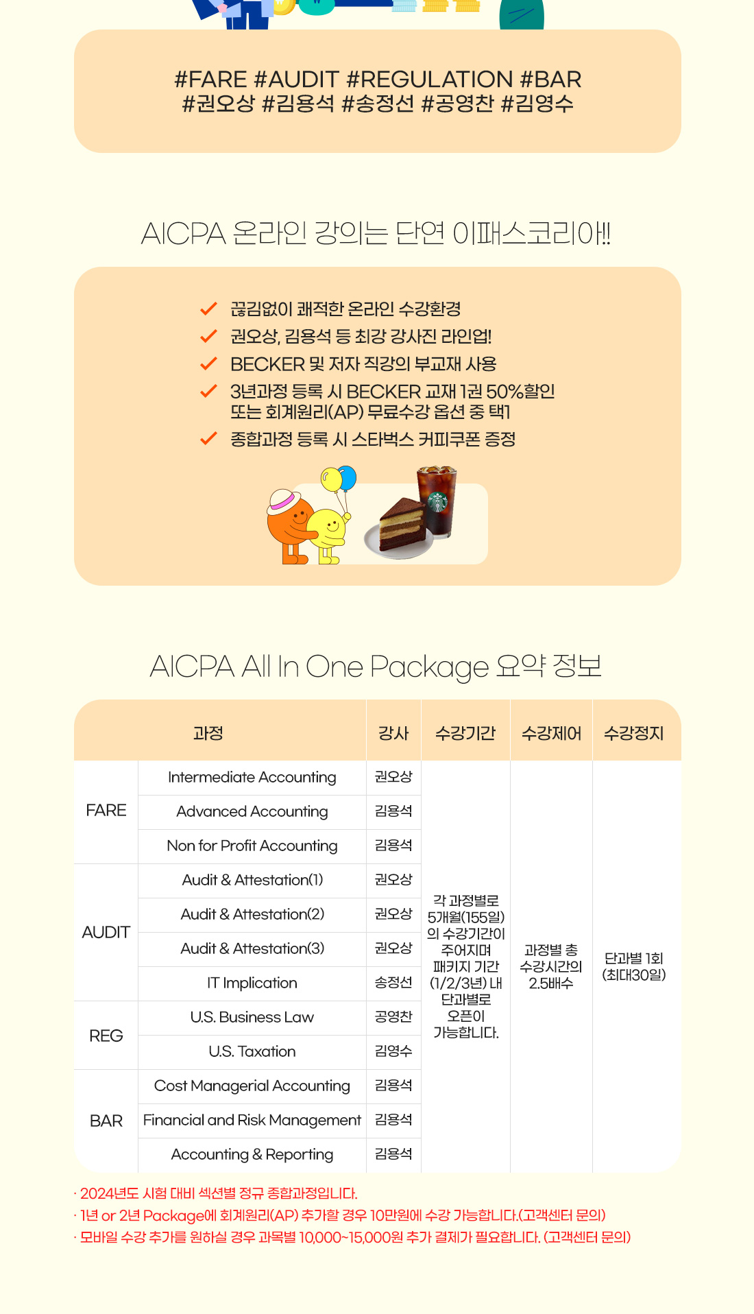 AICPA All In One Package 요약 정보