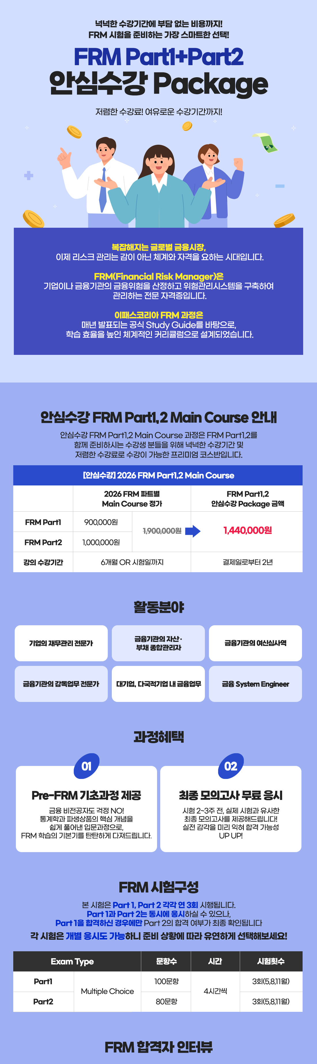 FRM Part1+Part2 안심수강 Package