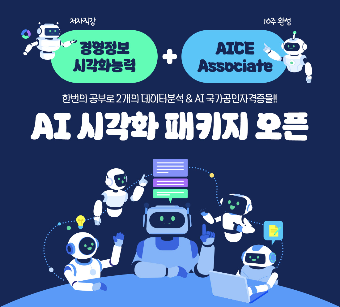 경영정보시각화능력+AICE Associate AI 시각화 패키지